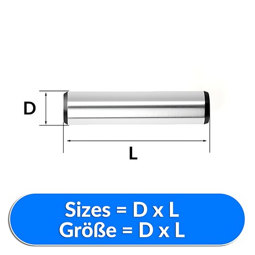 Zylinderstifte gehärtet 5mm - zylinderstifte, 1,5mm